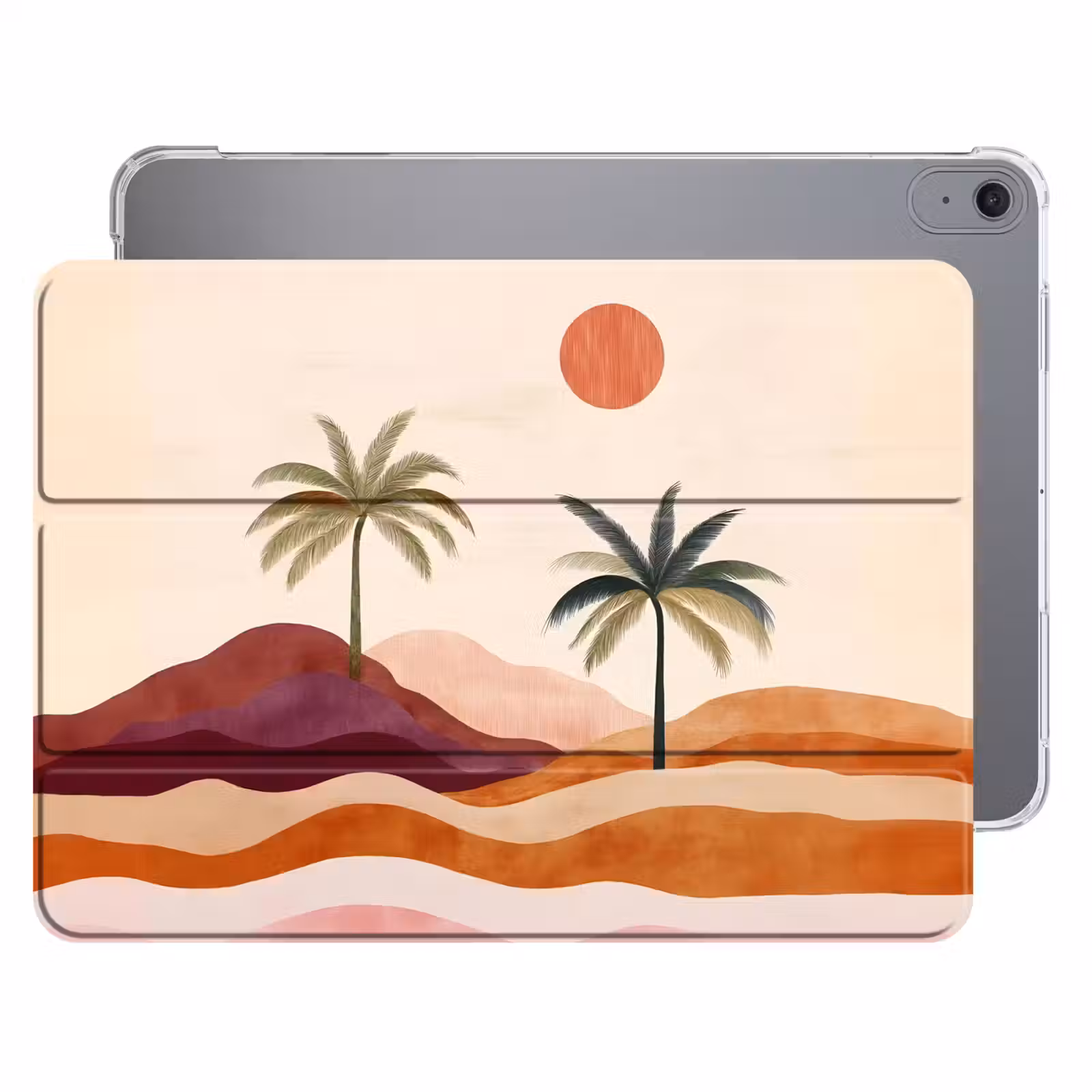 iPad hoes - Palmbomen - Abstract - Zon - Heuvels — 1
