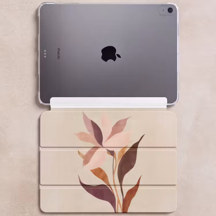 iPad hoes - Bloemen - Blaadjes - Minimalistisch - Roze — 6