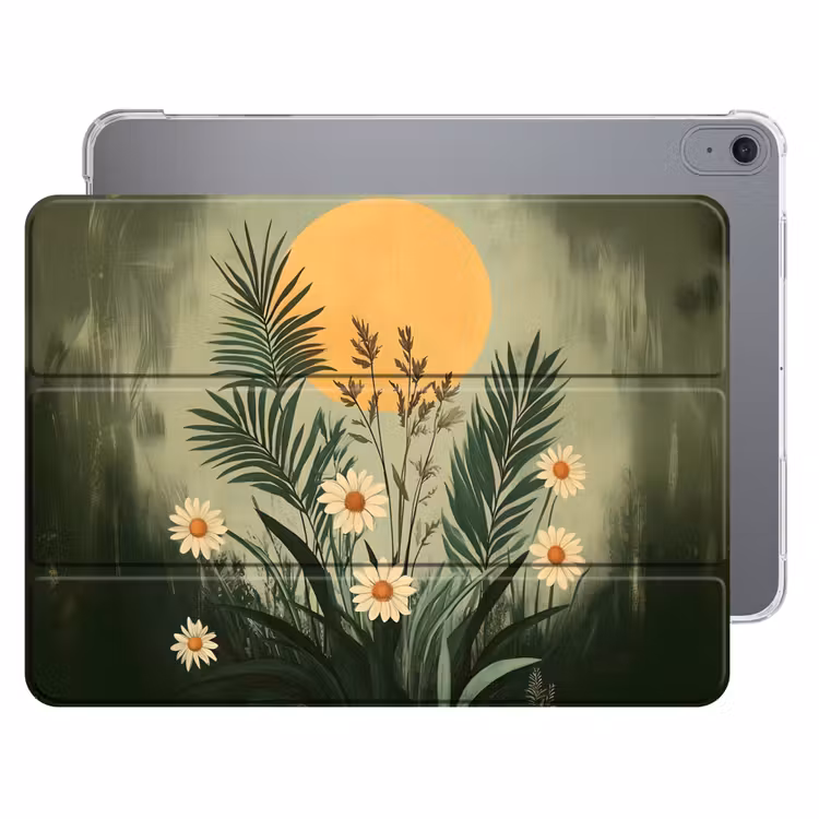 iPad hoes - Bloemen - Bladeren - Zon - Groen — 1