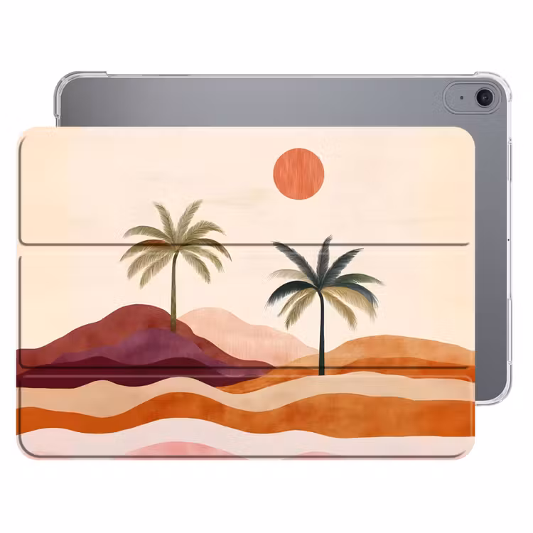 iPad hoes - Palmbomen - Abstract - Zon - Heuvels — 1