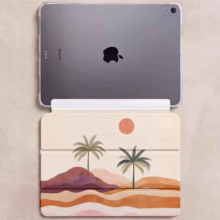 iPad hoes - Palmbomen - Abstract - Zon - Heuvels — 6