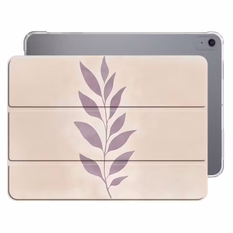 iPad hoes - Tak - Bladeren - Minimalistisch - Beige — 1