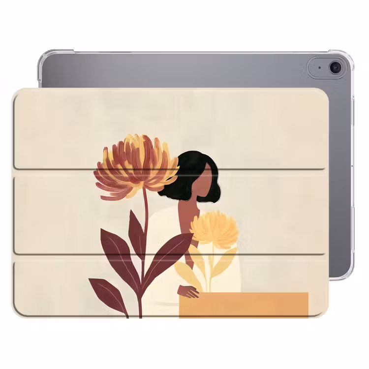 iPad hoes - Vrouw - Minimalistisch - Bloem — 1