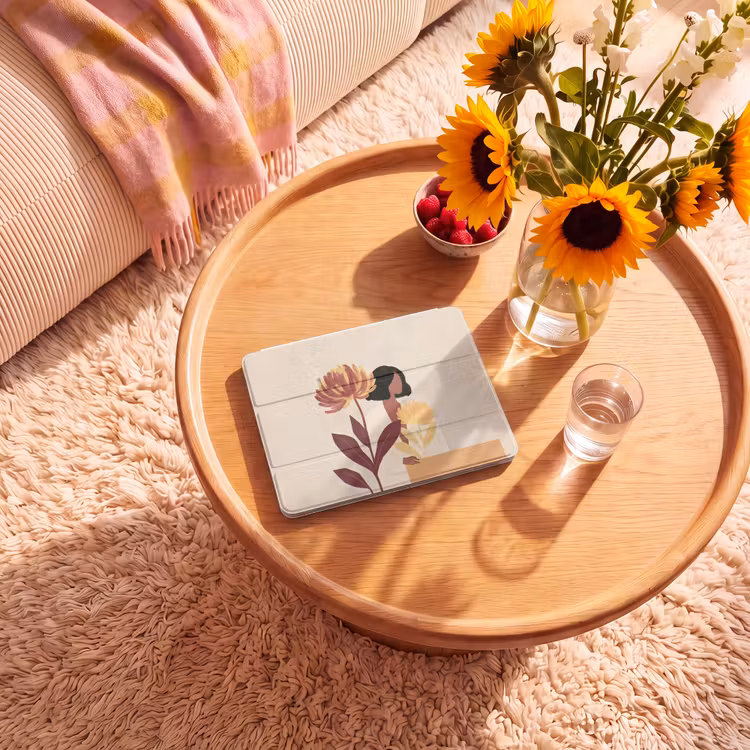 iPad hoes - Vrouw - Minimalistisch - Bloem — 2