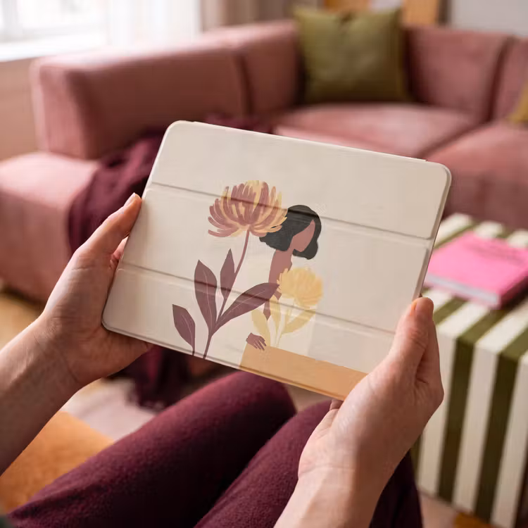 iPad hoes - Vrouw - Minimalistisch - Bloem — 4