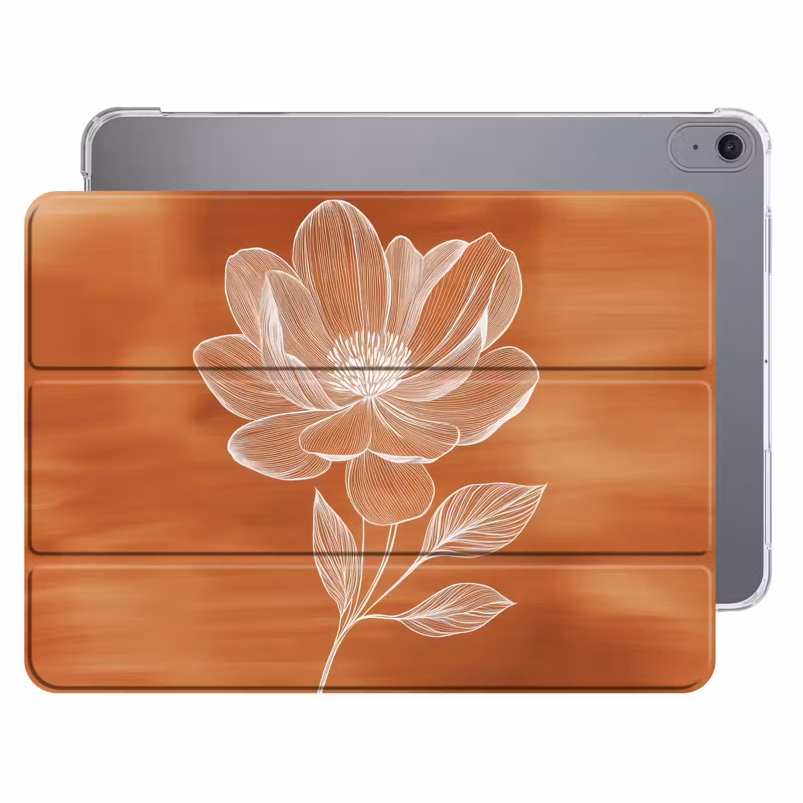 iPad hoes - Bloem - Minimalistisch - Wit — 1