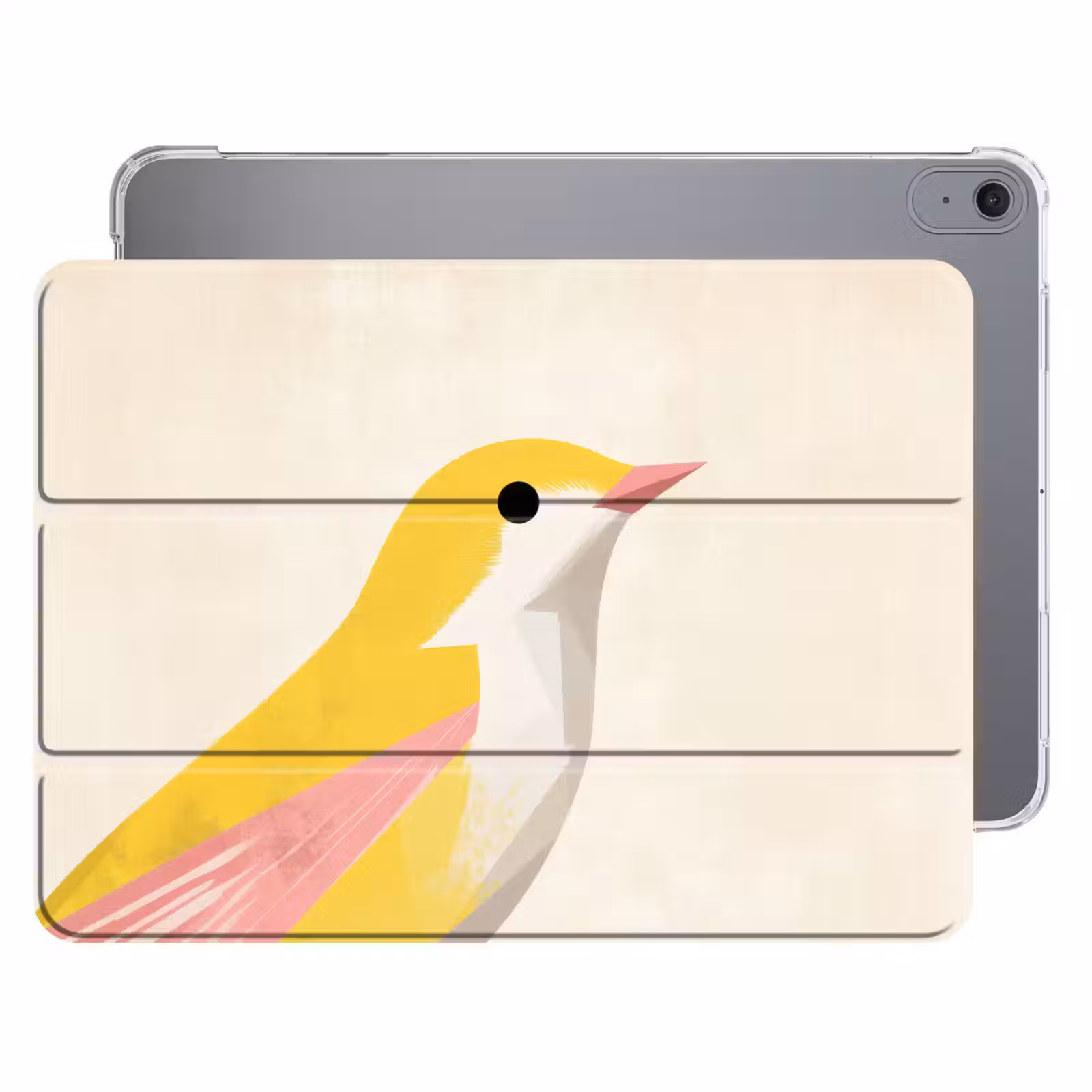 iPad hoes - Vogel - Minimalistisch - Geel — 1
