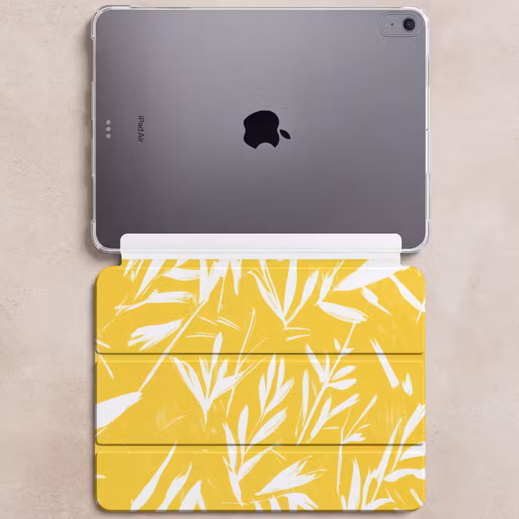iPad hoes - Abstract - Bladeren - Geel - Penseelstreken — 6