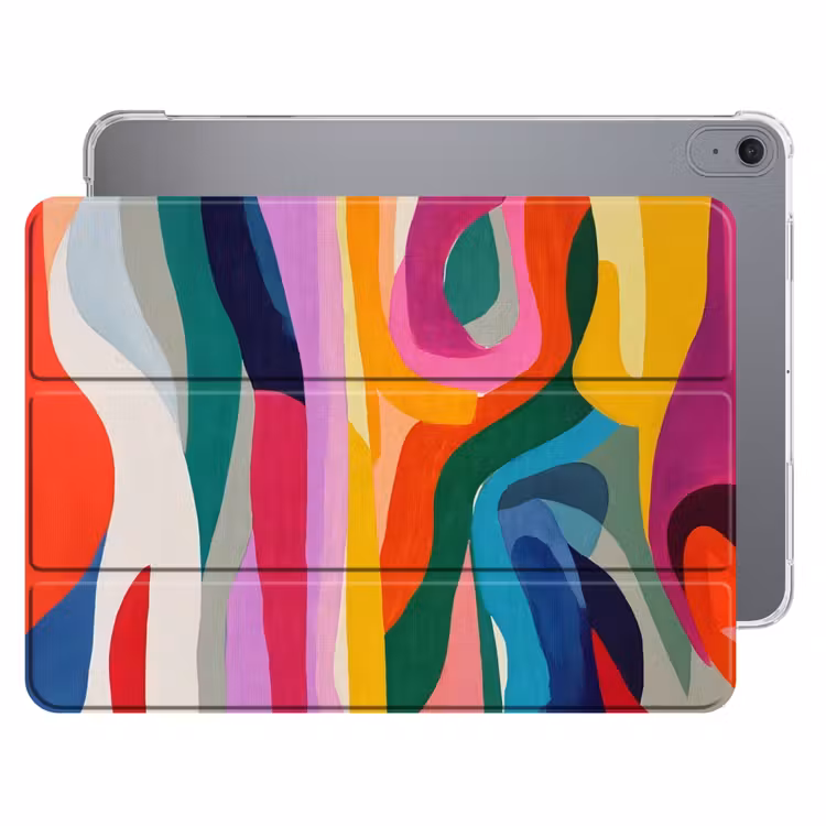 iPad hoes - Abstract - Kleurrijk - Golven - Lijnen — 1