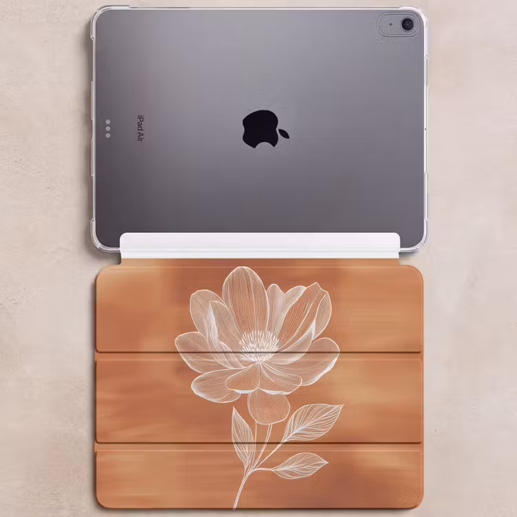 iPad hoes - Bloem - Minimalistisch - Wit — 6