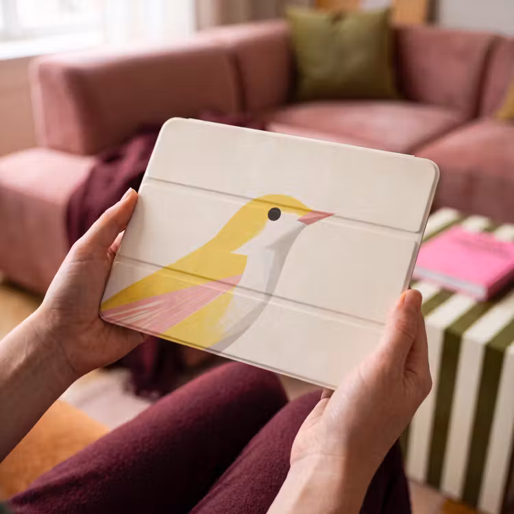 iPad hoes - Vogel - Minimalistisch - Geel — 4