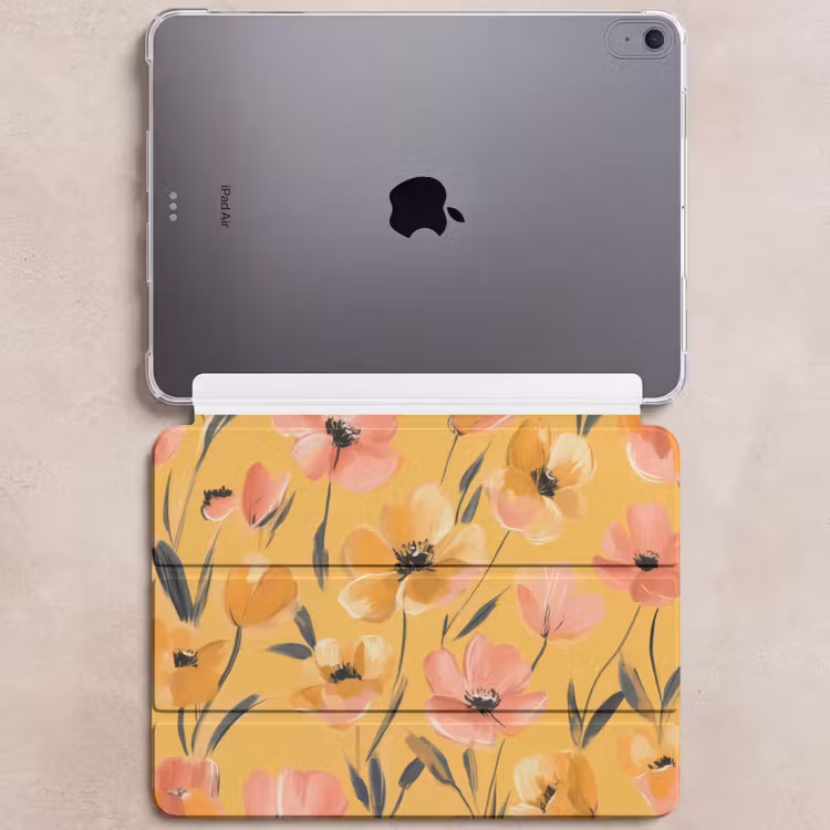 iPad hoes - Bloemen - Geschilderd - Geel — 6