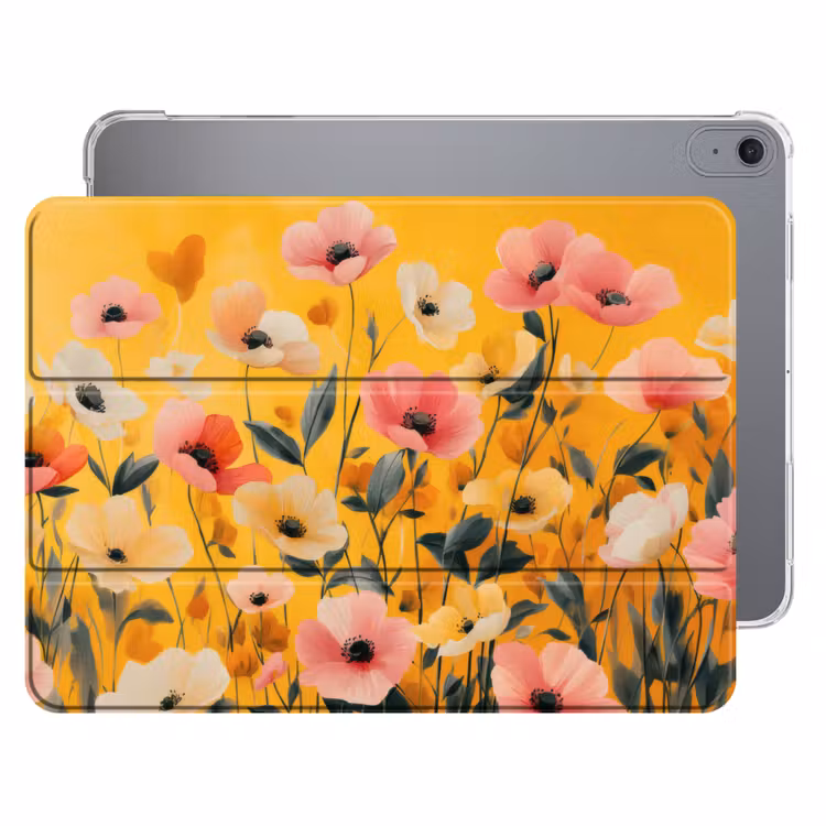 iPad hoes - Bloemen - Veld - Geel — 1