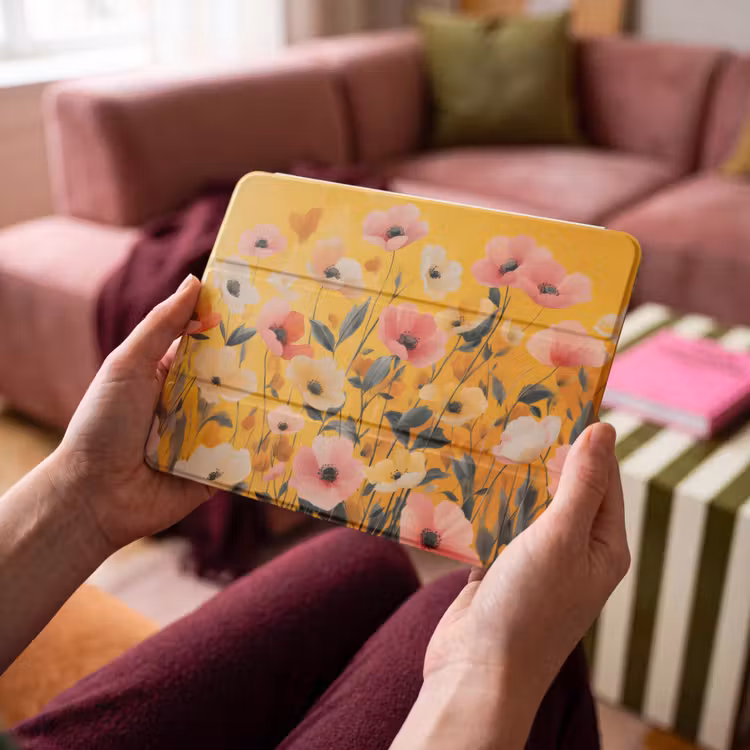 iPad hoes - Bloemen - Veld - Geel — 4
