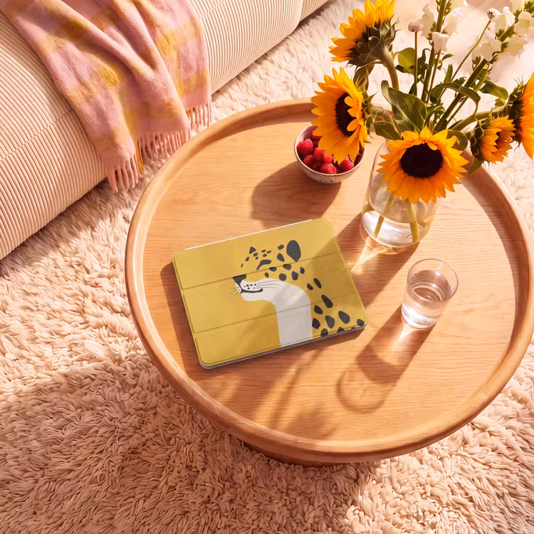 iPad hoes - Cheetah - Illustratie - Geel — 2