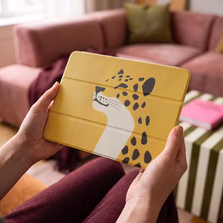 iPad hoes - Cheetah - Illustratie - Geel — 4