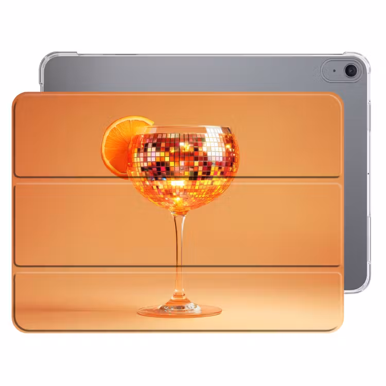 iPad hoes - Drank - Oranje - Glitter - Disco — 1