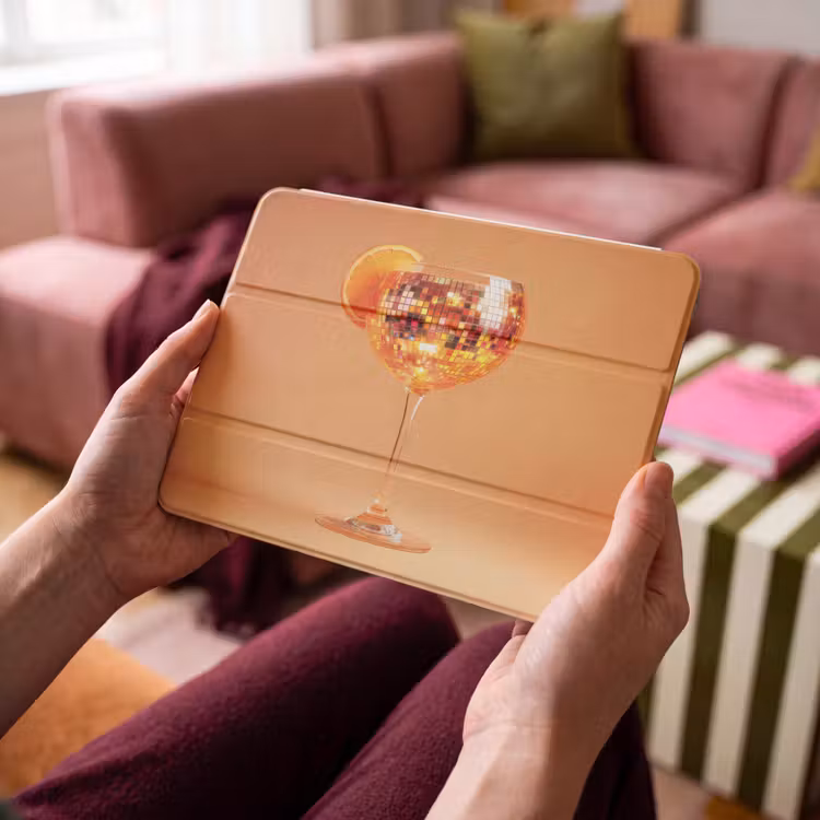 iPad hoes - Drank - Oranje - Glitter - Disco — 4