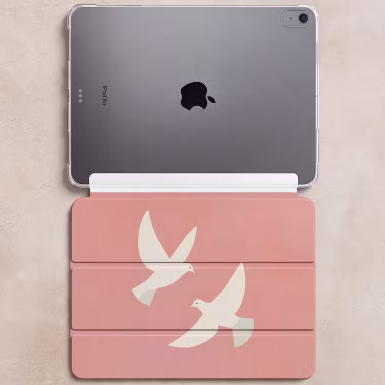 iPad hoes - Duiven - Wit - Sierlijk — 6