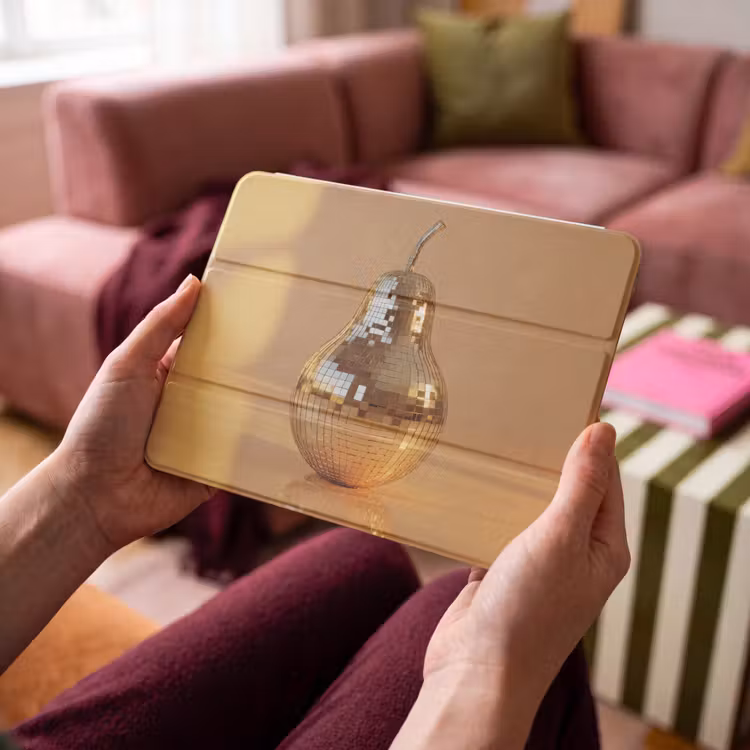 iPad hoes - Goud - Disco - Glitter - Peer — 4