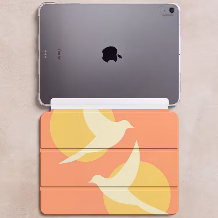 iPad hoes - Vogels - Cirkels - Geel — 6