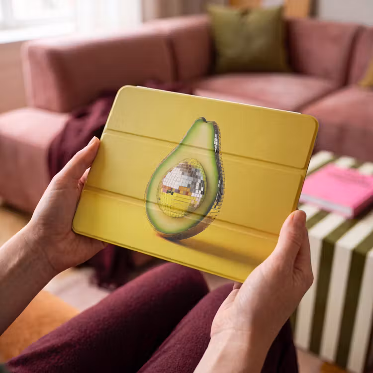 iPad hoes - Avocado - Discobal - Geel - Glitter — 4