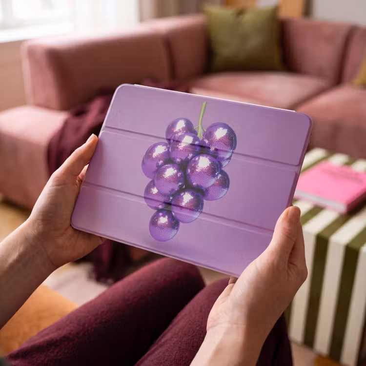 iPad hoes - Druif - Disco - Glitter - Paars — 4