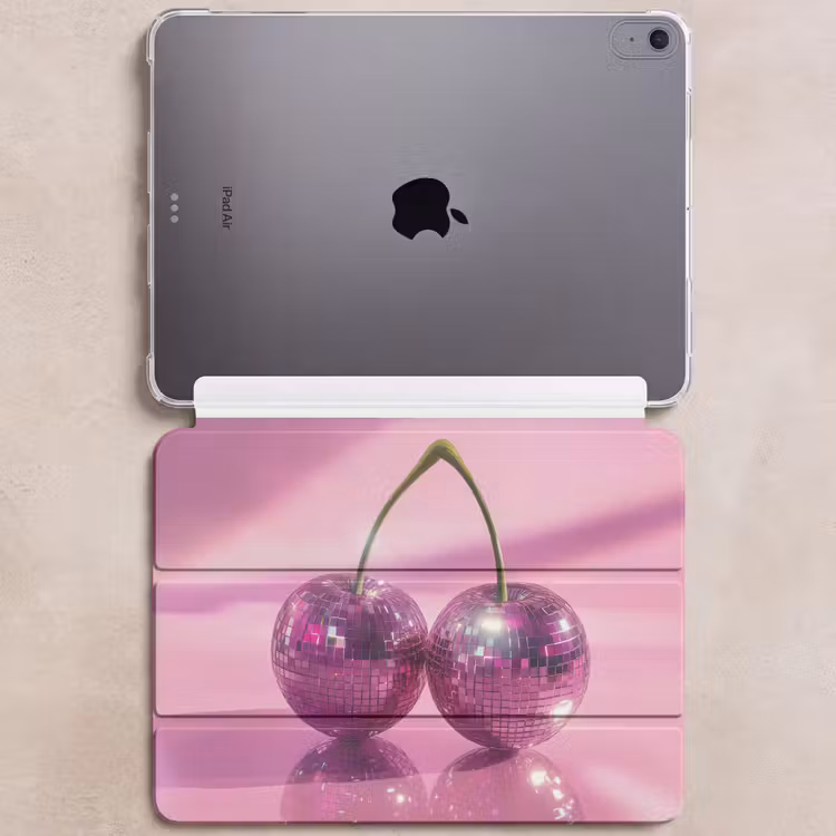 iPad hoes - Glitter - Discobol - Roze - Kersen — 6