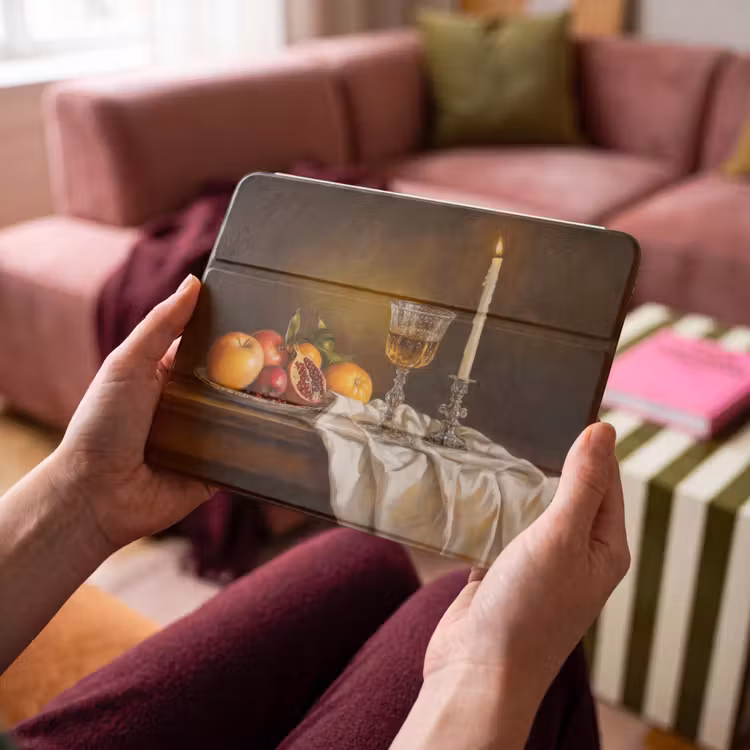 iPad hoes - Fruit - Stilleven - Wijn - Kaars — 4