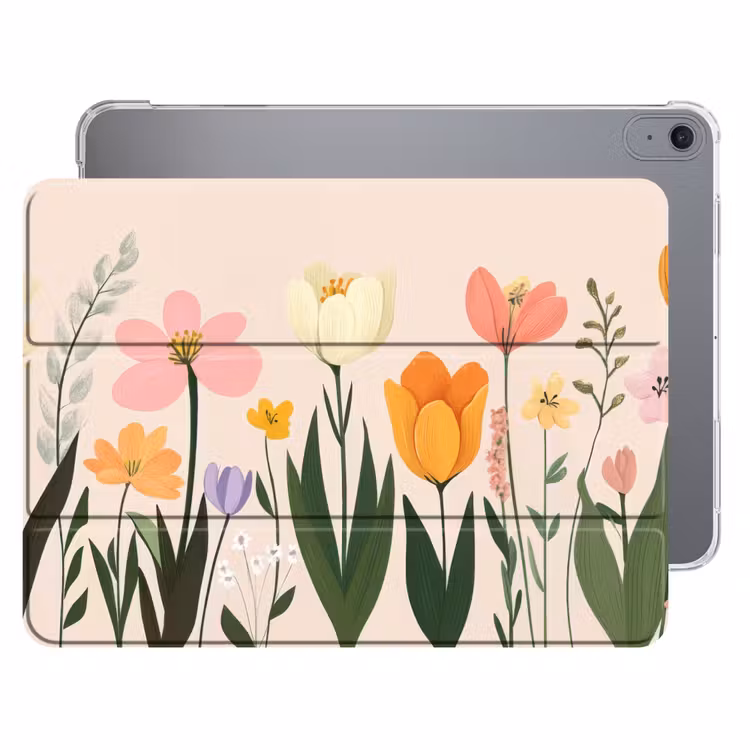 iPad hoes - Pasteltinten - Bloemen - Illustratie — 1