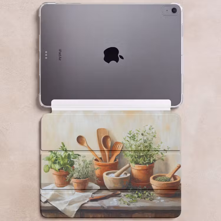 iPad hoes - Potten - Kruiden - Hout — 6