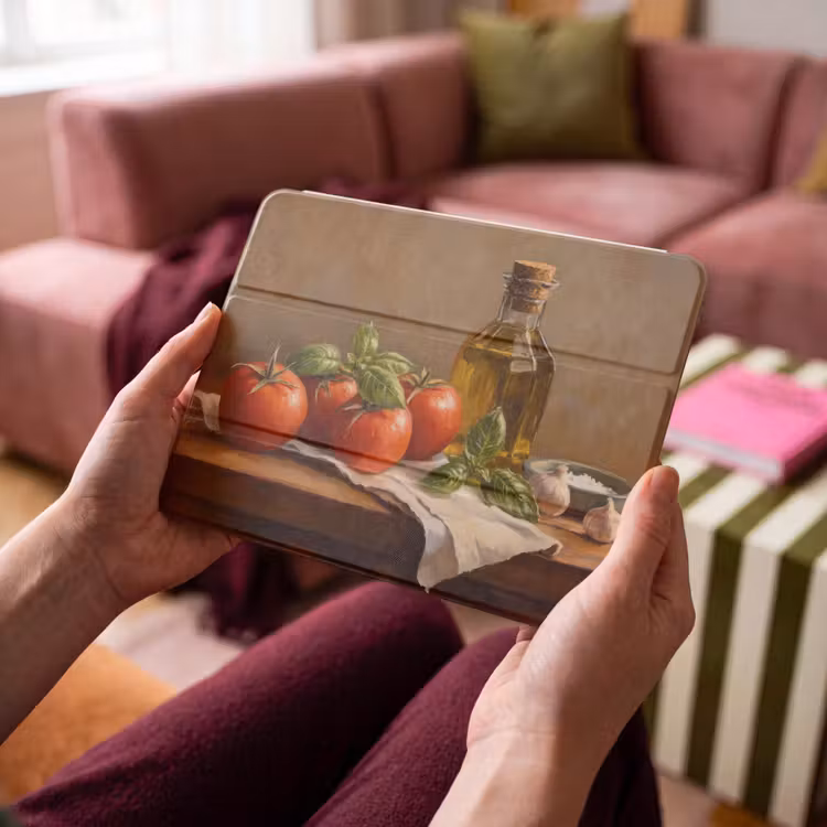 iPad hoes - Tomaten - Olijfolie - Stilleven — 4