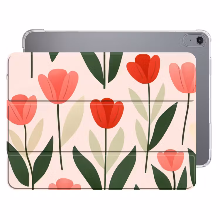 iPad hoes - Tulpen - Modern - Roze — 1