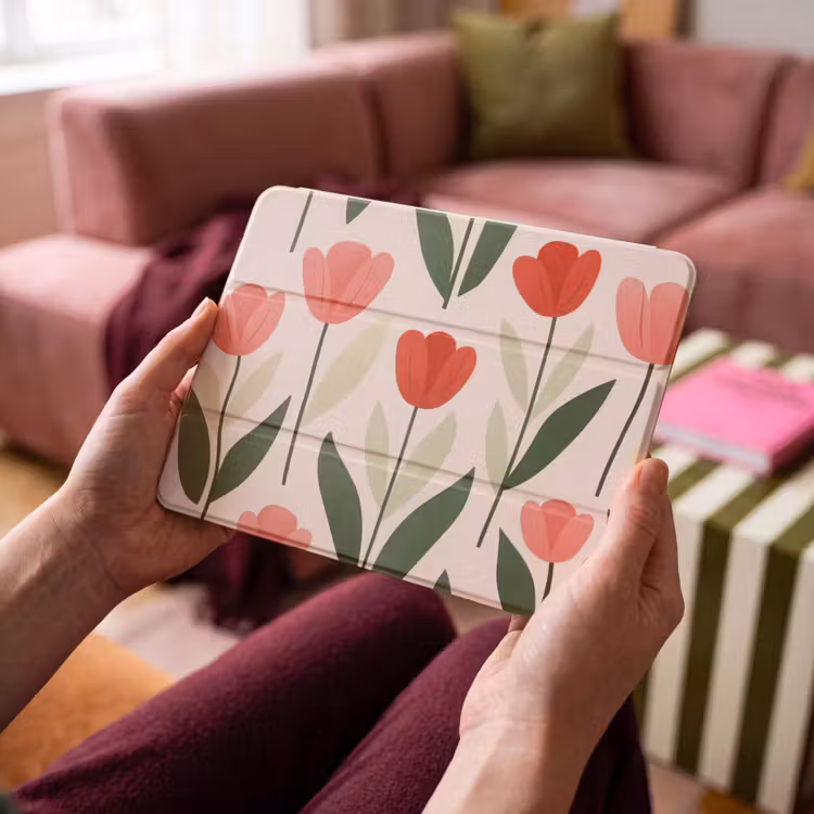 iPad hoes - Tulpen - Modern - Roze — 4