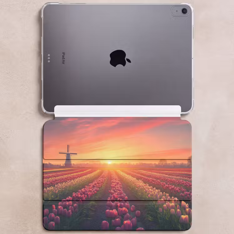 iPad hoes - Windmolen - Zonsondergang - Landschap — 6