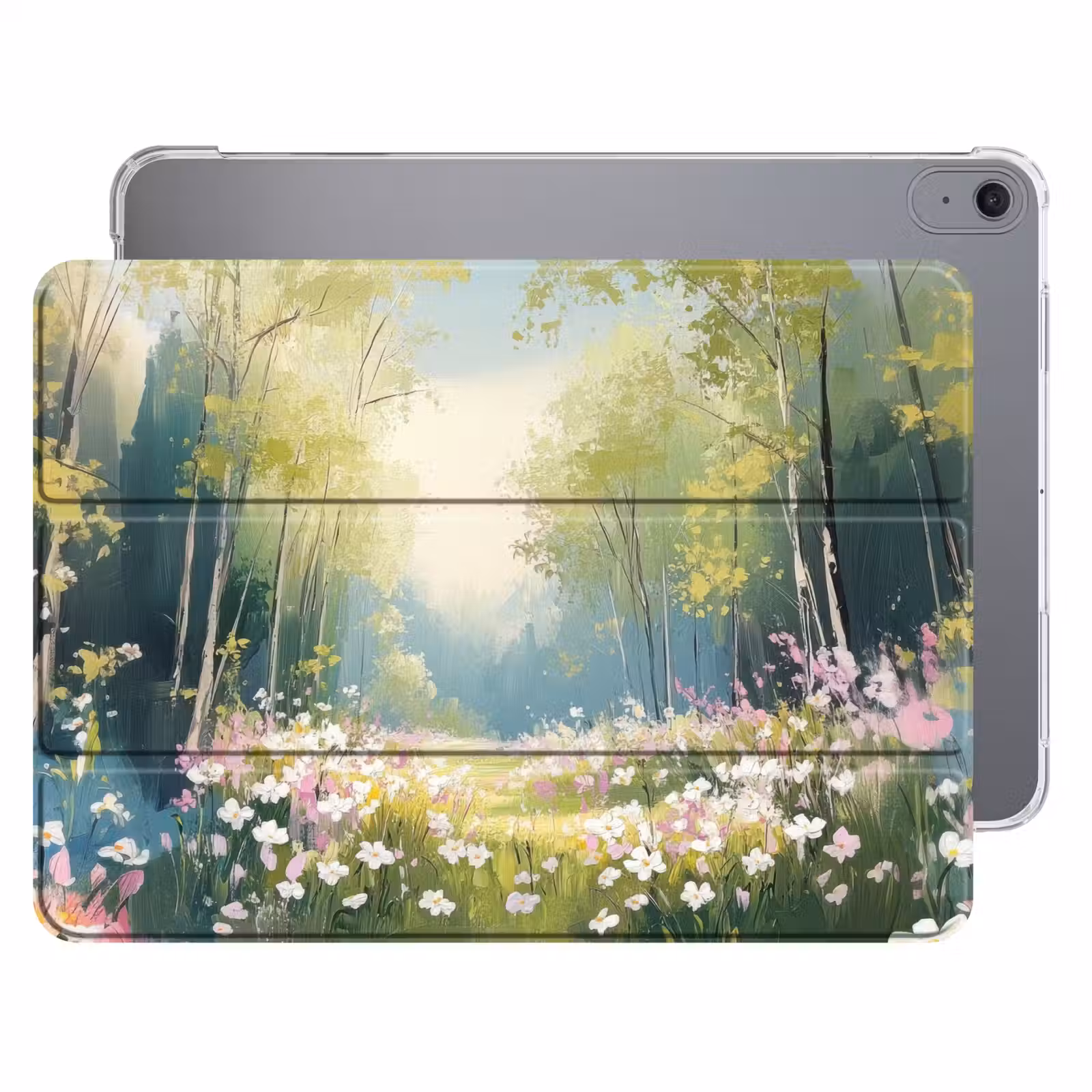 iPad hoes - Bos - Schilderstijl - Kleurrijk — 1