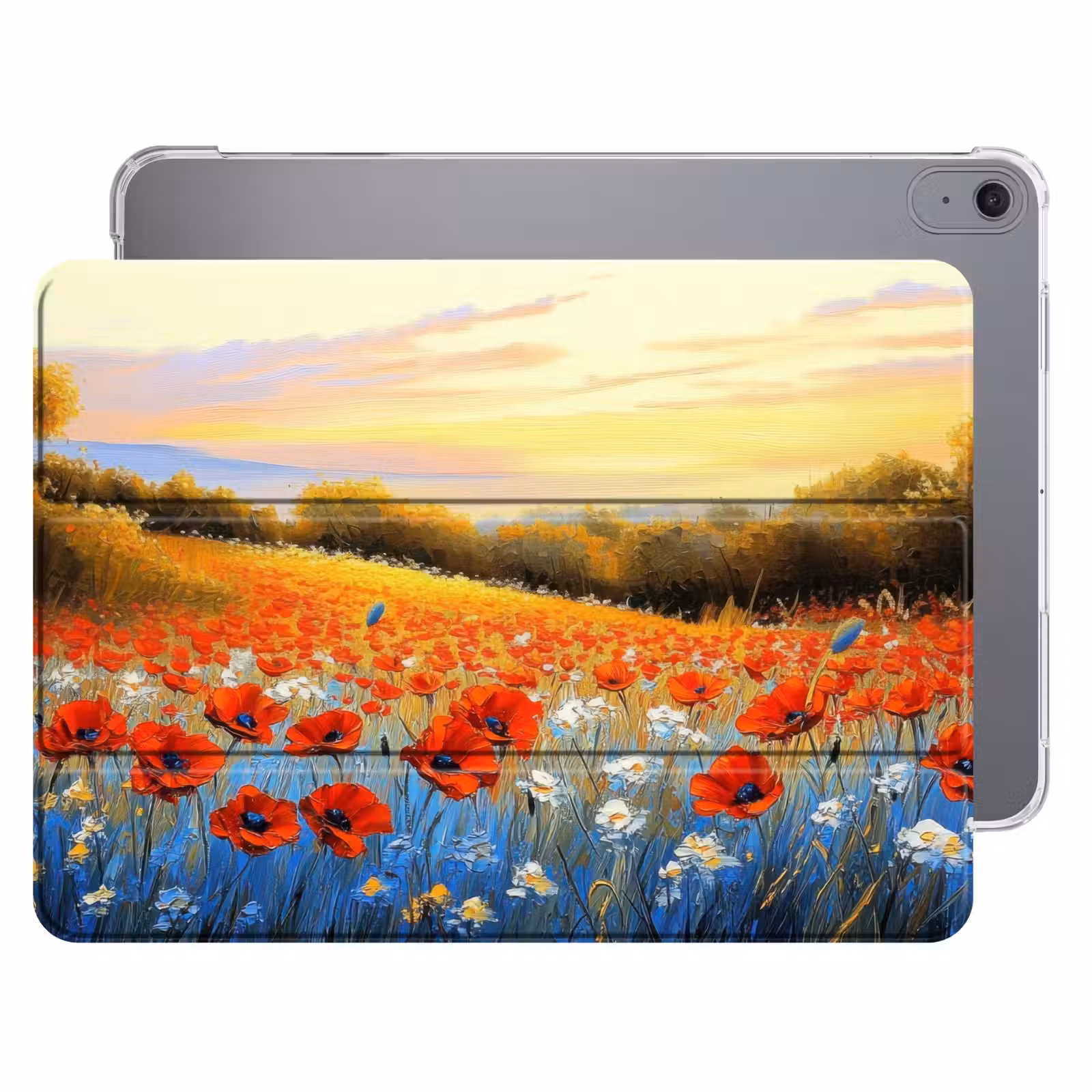 iPad hoes - Klaproos - Bloemenveld - Kleurrijk — 1