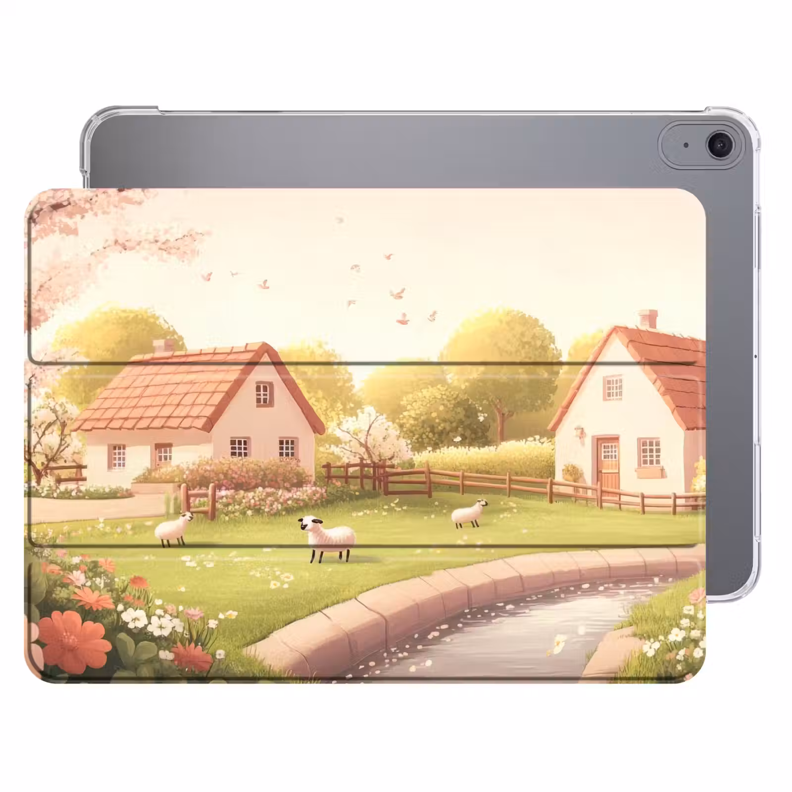 iPad hoes - Schapen - Huisje - Platteland — 1