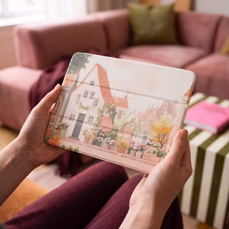 iPad hoes - Bloemen - Huizen - Dorp — 4