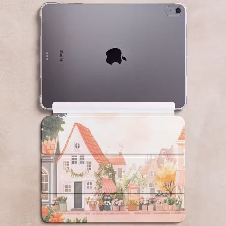 iPad hoes - Bloemen - Huizen - Dorp — 6