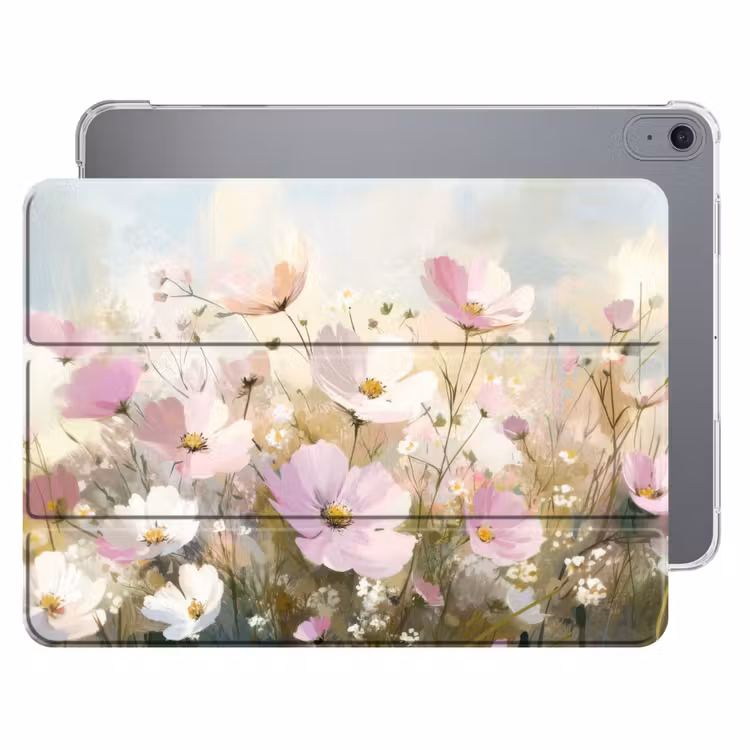 iPad hoes - Bloemenveld - Lichte tinten - Geschilderd — 1