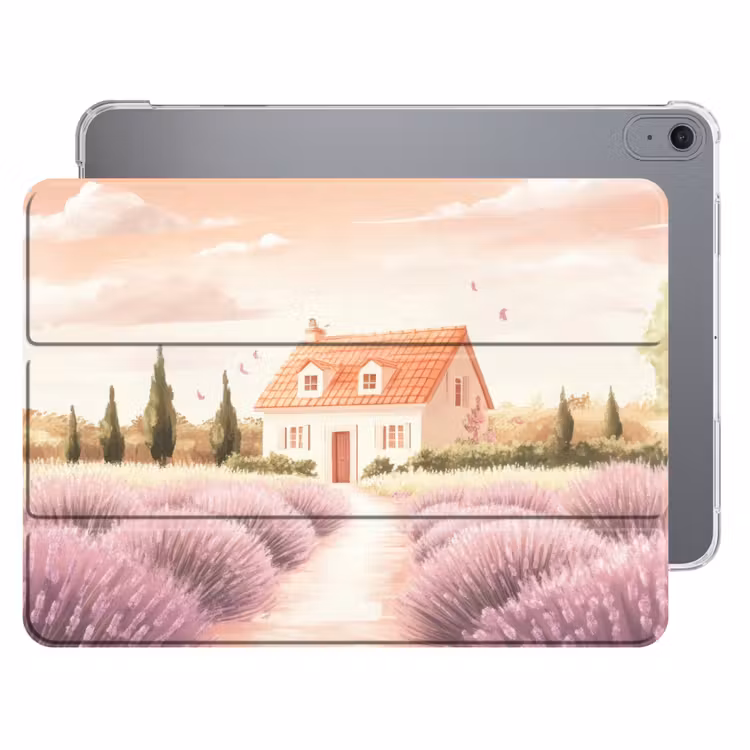 iPad hoes - Lavendelveld - Huis - Paars — 1
