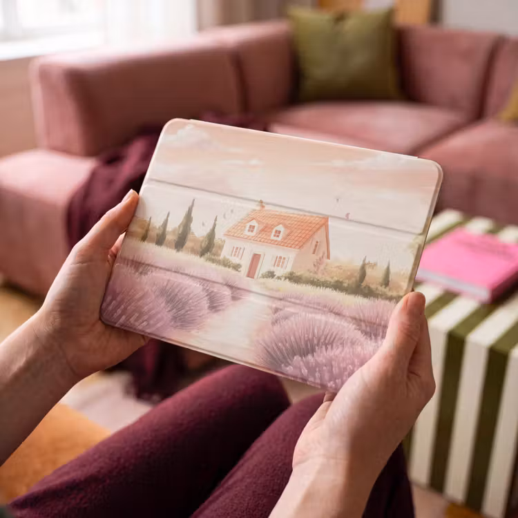 iPad hoes - Lavendelveld - Huis - Paars — 4