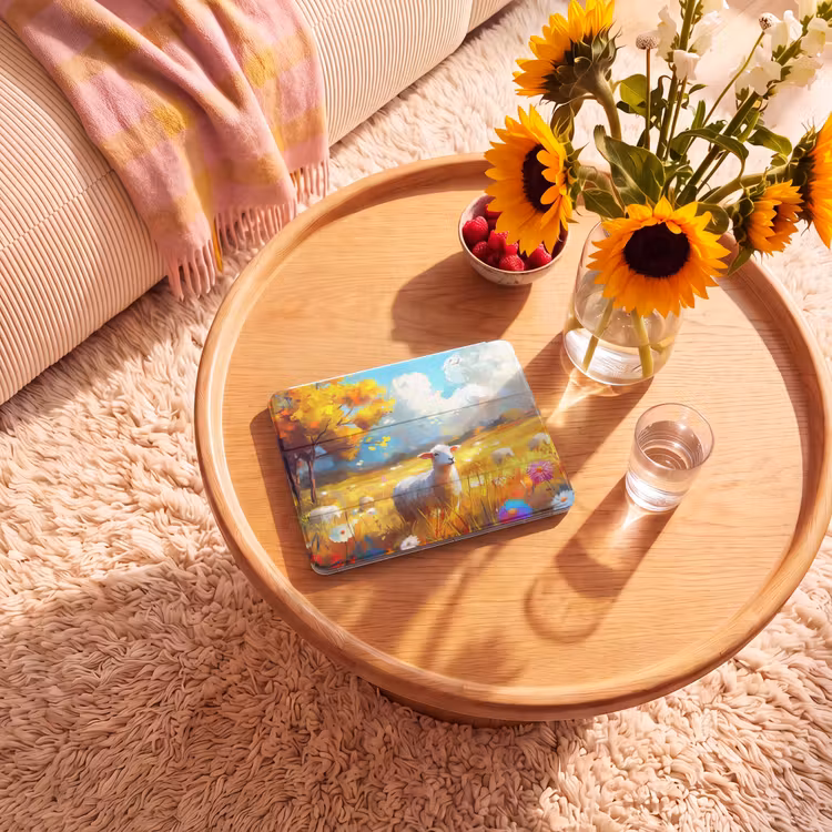 iPad hoes - Schaap - Weide - Bloemen — 2