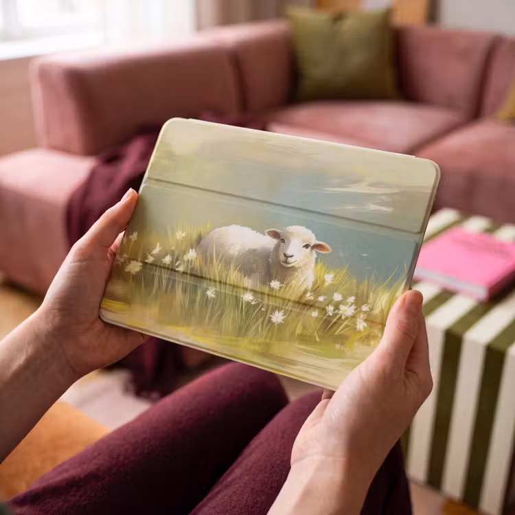 iPad hoes - Schaap - Weide - Groen — 4