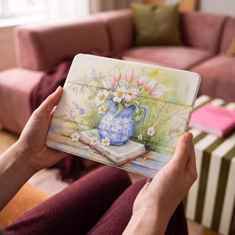 iPad hoes - Vaas - Delftsblauw - Madeliefjes — 4