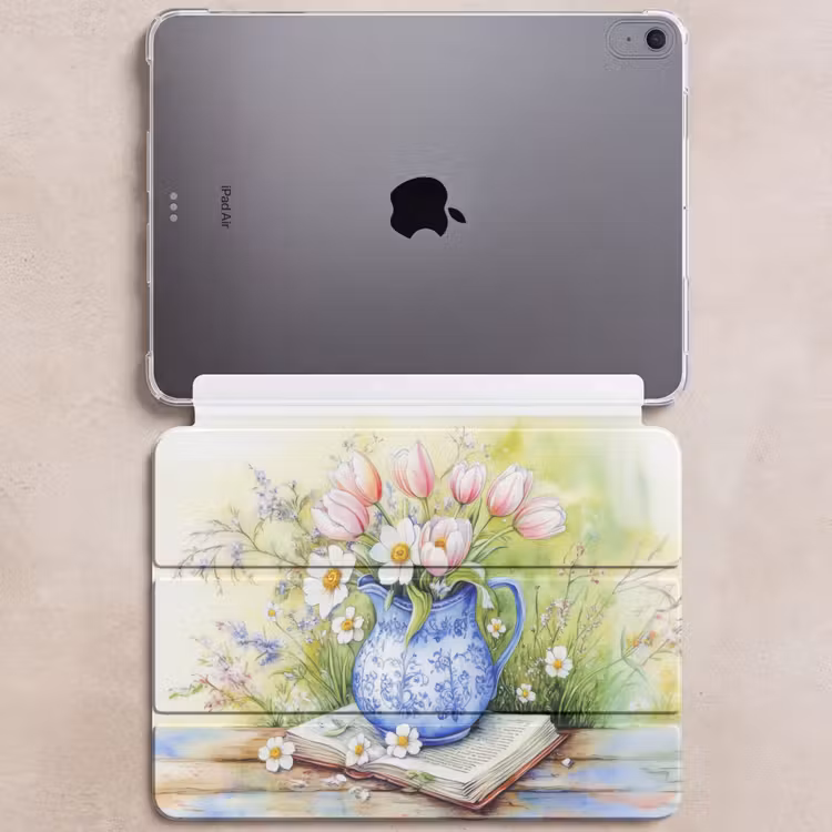 iPad hoes - Vaas - Delftsblauw - Madeliefjes — 6