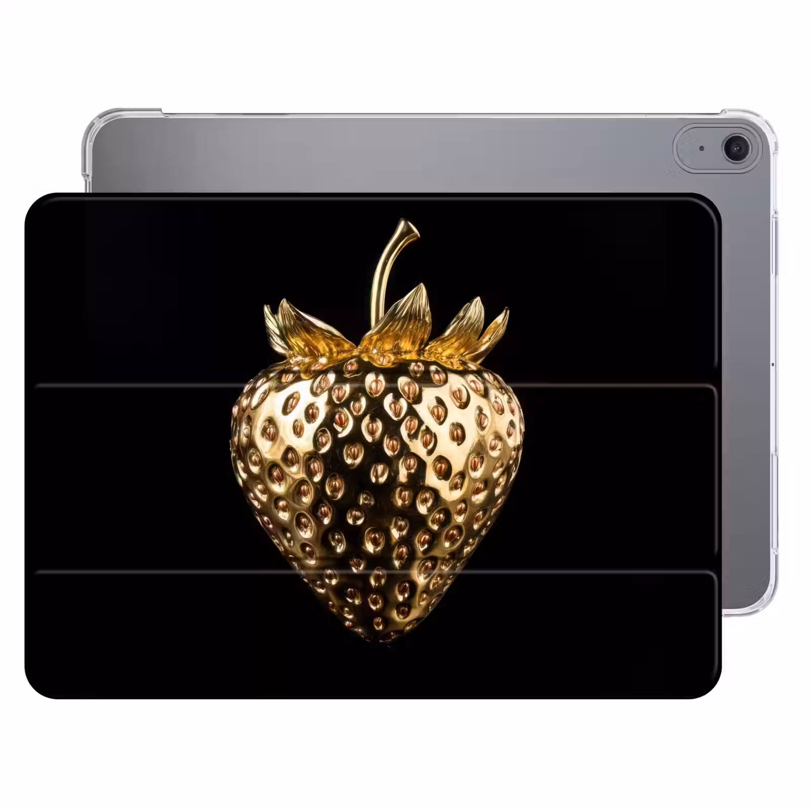 iPad hoes - Aardbei - Goud - Zwart - Chrome — 1