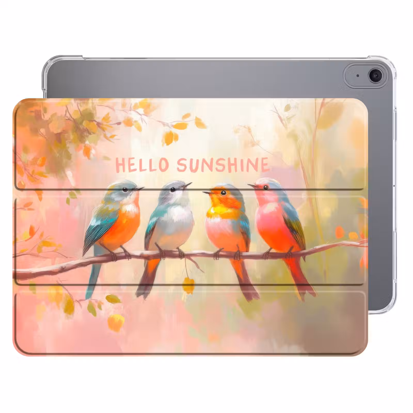 iPad hoes - Vogels - Tak - Quote - Roze — 1