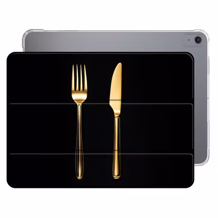 iPad hoes - Bestek - Goud - Mes - Vork — 1